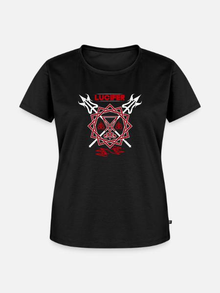 Luzifer Dämon Satan - Frauen Premium Bio T-Shirt - Schwarz