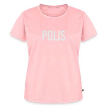 Polis | Polizeiuniform, Polizist, Polizei Schweden - Frauen Premium Bio T-Shirt - Rosa - Vorne - AI Model Female 172 dark (172cm)