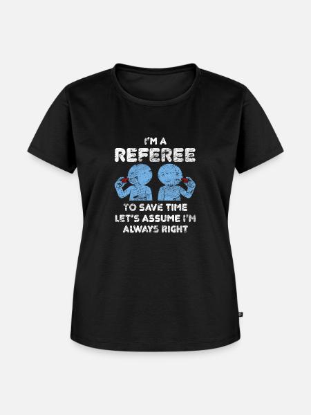 Schiedsrichter - Frauen Premium Bio T-Shirt - Schwarz