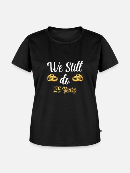 Silberhochzeit - Frauen Premium Bio T-Shirt - Schwarz