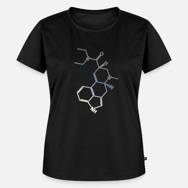 LSD Structural Formula Molecule A. Hofmann Bicycle Day - Women's Premium Organic T-shirt - black