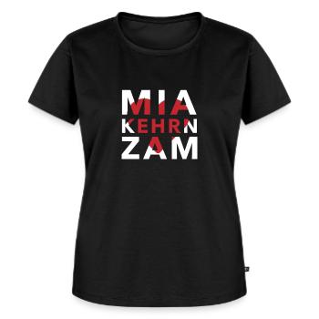 Mia kehrn zam Polterabend Junggeselle Geschenkidee - Frauen Premium Bio T-Shirt - Schwarz - Vorne - Selfina (174cm)