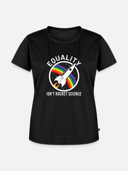 lgbt - Frauen Premium Bio T-Shirt - Schwarz