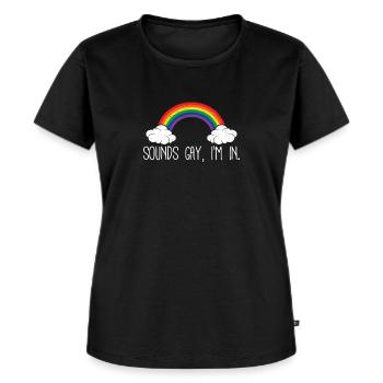 lgBT - Frauen Premium Bio T-Shirt - Schwarz - Vorne - Selfina (174cm)