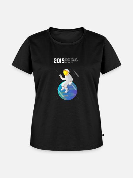 Storm Area 51 - Frauen Premium Bio T-Shirt - Schwarz