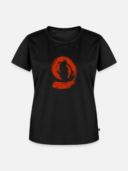 Samurai Zen Enzo Japanischer Krieger - Frauen Premium Bio T-Shirt - Schwarz