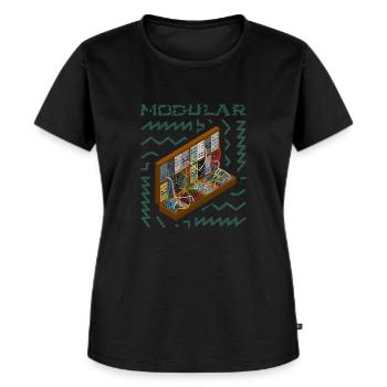 Modular Synthesizer - Women's Premium Organic T-shirt - black - Front - Selfina (174cm)