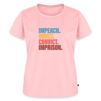  Impeach, Anti--Protest - Frauen Premium Bio T-Shirt - Rosa - Vorne - AI Model Female 172 dark (172cm)