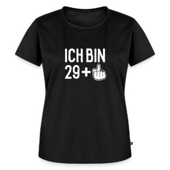 Ich bin 29 - Frauen Premium Bio T-Shirt - Schwarz - Vorne - Selfina (174cm)