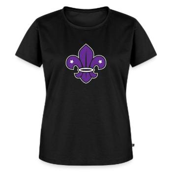 Scout logo scout scouting member supporter - Women's Premium Organic T-shirt - black - Front - Selfina (174cm)