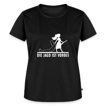 Poltern Polterei Junggesellenabschied Braut Frau - Frauen Premium Bio T-Shirt - Schwarz - Vorne - Selfina (174cm)