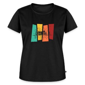 Cadeau de voiture classique Simson Moped S51 - T-shirt Premium bio Femme - noir - Devant - Selfina (174cm)