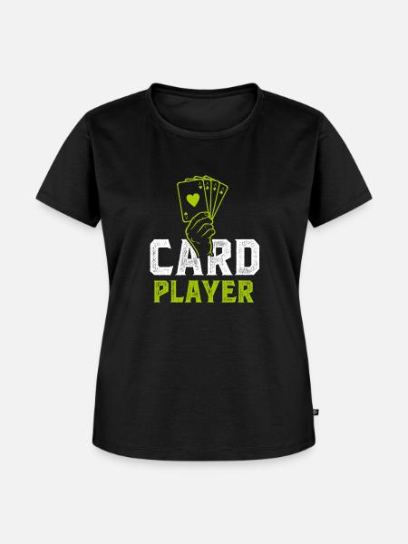 Kartenspiel - Frauen Premium Bio T-Shirt - Schwarz