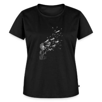 Pferde Shirt Für Frauen und Mädchen - Frauen Premium Bio T-Shirt - Schwarz - Vorne - Selfina (174cm)