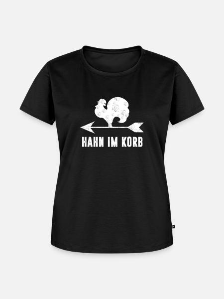 Hahn im Korb - Frauen Premium Bio T-Shirt - Schwarz