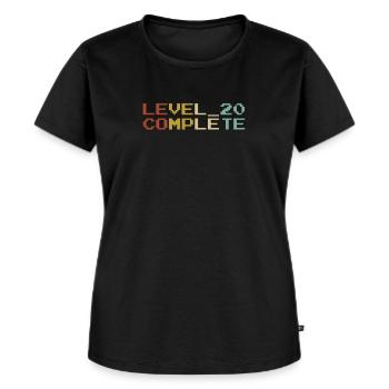 20 Jahre - 20. Geburtstag Level 20 Complete - Frauen Premium Bio T-Shirt - Schwarz - Vorne - Selfina (174cm)