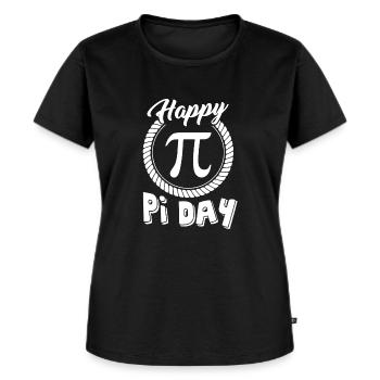 Pi Day Happy Pi Day - T-shirt Premium bio Femme - noir - Devant - Selfina (174cm)