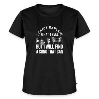 musik - Frauen Premium Bio T-Shirt - Schwarz - Vorne - Selfina (174cm)