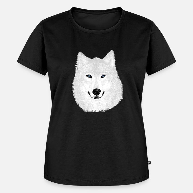 Snow Wolf - Women's Premium Organic T-shirt - black