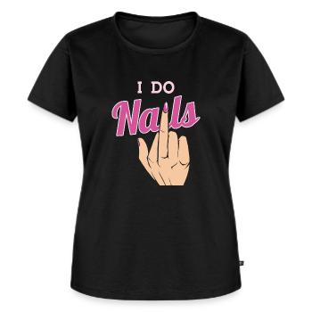 Nageldesigner Nageldesignerin Nagelstudio Geschenk - Frauen Premium Bio T-Shirt - Schwarz - Vorne - Selfina (174cm)