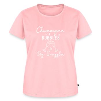 Bubbles Dog Snuggles Best Things Gift - T-shirt Premium bio Femme - rose - Devant - AI Model Female 172 dark (172cm)