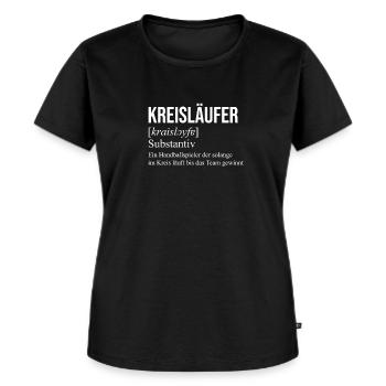 Kreisläufer Handball Handballspieler Spruch - Frauen Premium Bio T-Shirt - Schwarz - Vorne - Selfina (174cm)