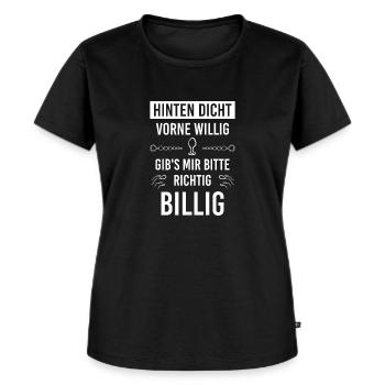 Anal Plug Buttplug Fetisch Dildo Geschenkidee - Frauen Premium Bio T-Shirt - Schwarz - Vorne - Selfina (174cm)