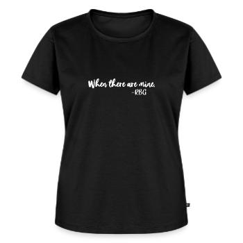 RBG Ruth Bader Ginsburg Feministisch Politisch - Frauen Premium Bio T-Shirt - Schwarz - Vorne - Selfina (174cm)