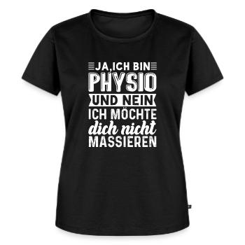 Physiotherapie Masseur Ja, ich bin Physio - Frauen Premium Bio T-Shirt - Schwarz - Vorne - Selfina (174cm)