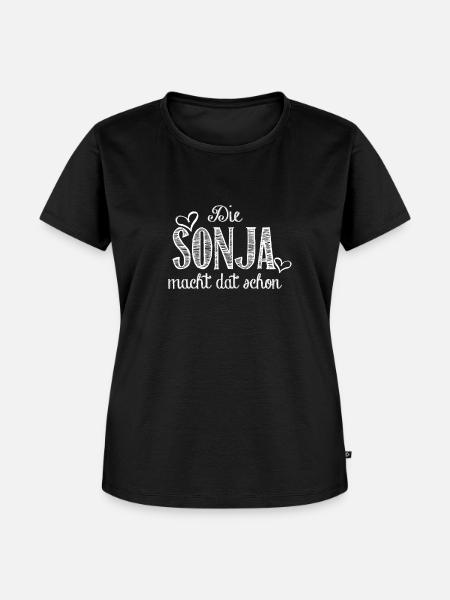 sonja - Frauen Premium Bio T-Shirt - Schwarz