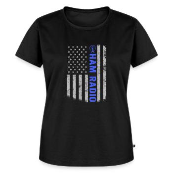 Amateurfunk Funkamateur - Frauen Premium Bio T-Shirt - Schwarz - Vorne - Selfina (174cm)