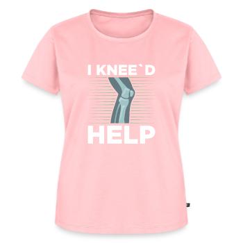 I Knee'd Help Surgery Knee Replacement Recovery - Frauen Premium Bio T-Shirt - Rosa - Vorne - AI Model Female 172 dark (172cm)