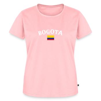 Bogotá Colombie Drapeau colombien - T-shirt Premium bio Femme - rose - Devant - AI Model Female 172 dark (172cm)