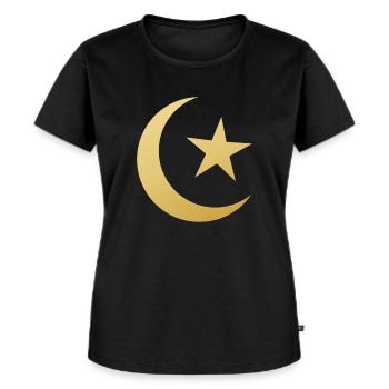 Ramadan Mubarak muslim islam Fasten moslem Allah - Frauen Premium Bio T-Shirt - Schwarz - Vorne - Selfina (174cm)