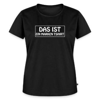 Marken TShirt - Frauen Premium Bio T-Shirt - Schwarz - Vorne - Selfina (174cm)