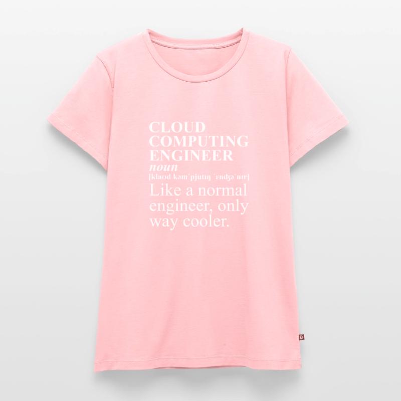 Cloud Computing Engineer Definition Retro Computer Frauen Premium Bio T-Shirt