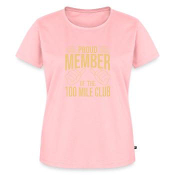 100 Mile Club Ultra Run Trailrunning Ultraläufer - Frauen Premium Bio T-Shirt - Rosa - Vorne - AI Model Female 172 dark (172cm)