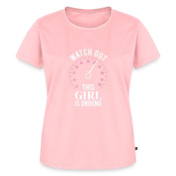 Driving licence test Driving test - Women's Premium Organic T-shirt - rose - Front - AI Model Female 172 dark (172cm)