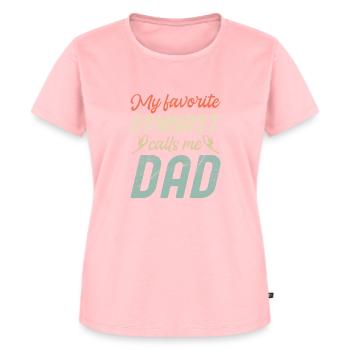 Mein Lieblingsturner Nennt Mich Papa - Frauen Premium Bio T-Shirt - Rosa - Vorne - AI Model Female 172 dark (172cm)