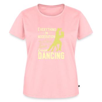 Tanzen Spruch Ballsaal Paartanz Tanz Tanzfläche - Frauen Premium Bio T-Shirt - Rosa - Vorne - AI Model Female 172 dark (172cm)