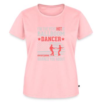 Tanzen Spruch Ballsaal Paartanz Tanz Tanzfläche - Frauen Premium Bio T-Shirt - Rosa - Vorne - AI Model Female 172 dark (172cm)
