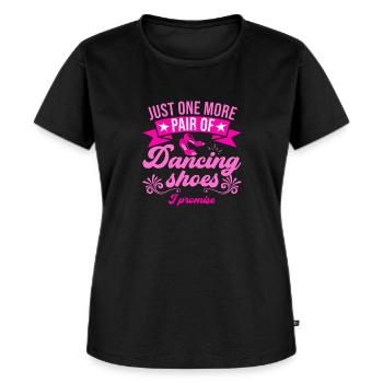 Tanzen Spruch Ballsaal Paartanz Tanz Tanzfläche - Frauen Premium Bio T-Shirt - Schwarz - Vorne - Selfina (174cm)