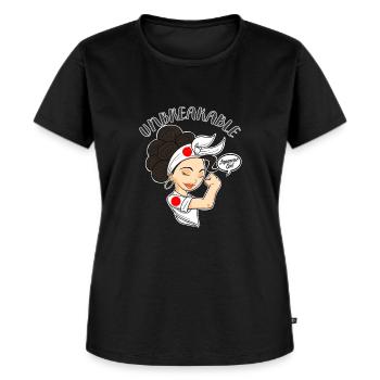 Japanese Girl Unbreakable I Japanese Heritage I - Frauen Premium Bio T-Shirt - Schwarz - Vorne - Selfina (174cm)