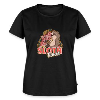 Circus Staff Sloth Tamer - Women's Premium Organic T-shirt - black - Front - Selfina (174cm)