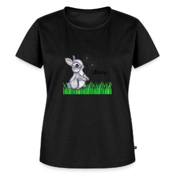 Rabbit Name Gift Mara - Women's Premium Organic T-shirt - black - Front - Selfina (174cm)