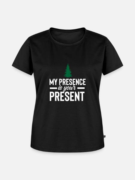 PRESENT - Frauen Premium Bio T-Shirt - Schwarz