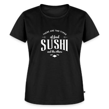 Sushi Sushi - Frauen Premium Bio T-Shirt - Schwarz - Vorne - Selfina (174cm)