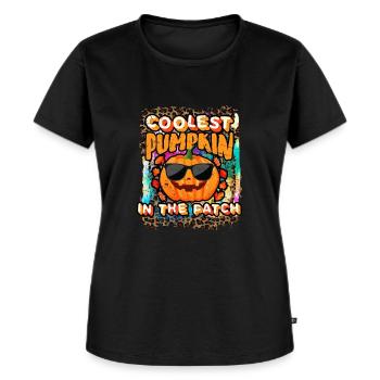 Coolest Pumpkin in The Patch Halloween - Women's Premium Organic T-shirt - black - Front - Selfina (174cm)