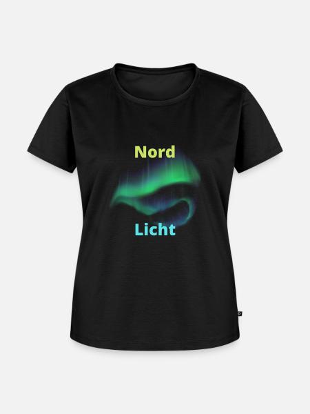 Nord Licht - Frauen Premium Bio T-Shirt - Schwarz