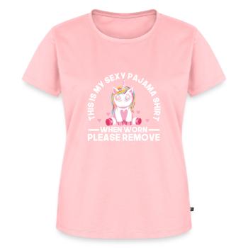 Grappige sexy pyjama pyjama outfit voor vriend - Vrouwen Premium Bio T-shirt - roze - Voor - AI Model Female 172 dark (172cm)
